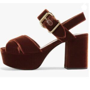 FSJ Brown Platform Sandals